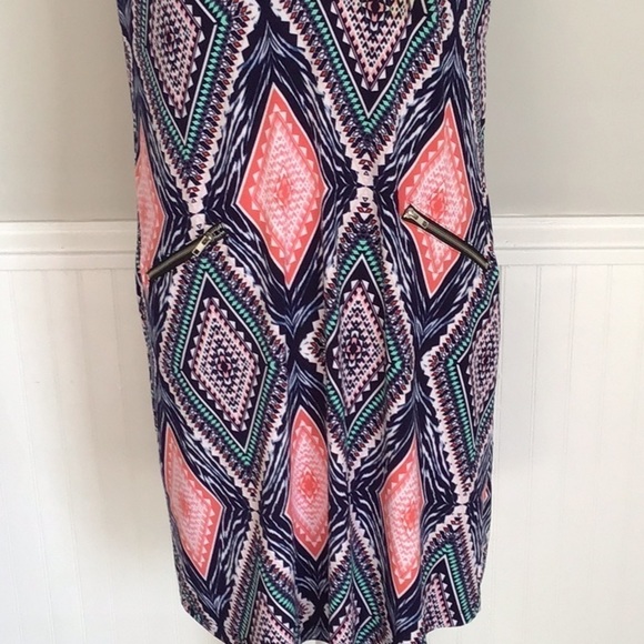 En Focus Studio Pattern Dress Size 12 Sleeveless - Picture 3 of 6